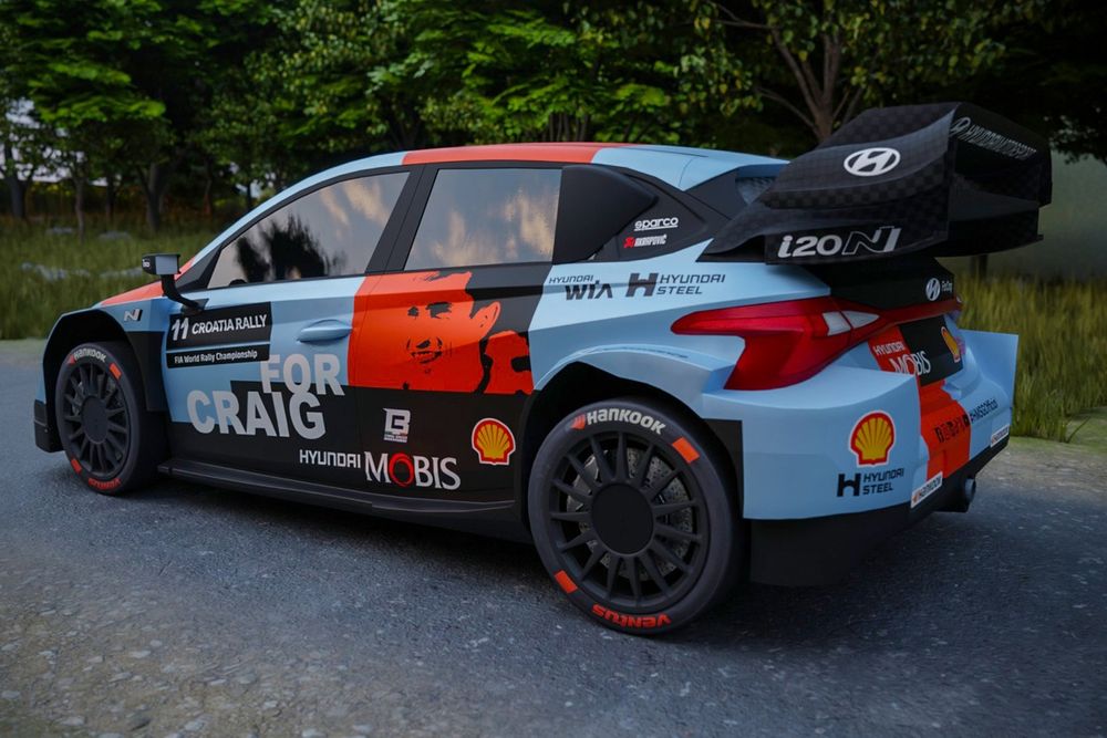 Hyundai Honors Craig Breen with a Striking New WRC Croatia Livery